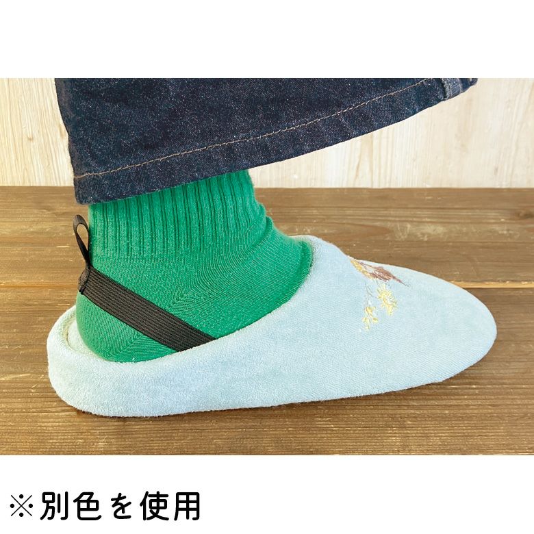 刺繍スリッパ ミモザ・ピンク | わちふぃーるどオンラインショップ