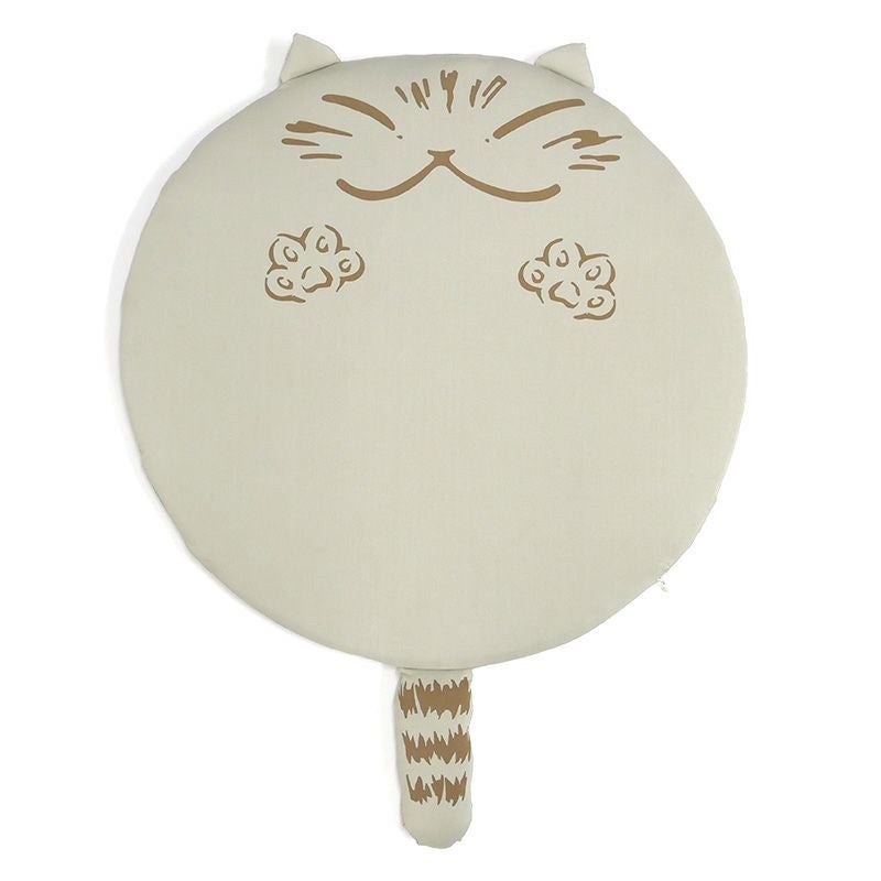 クール猫クッション ベージュ | わちふぃーるどオンラインショップ