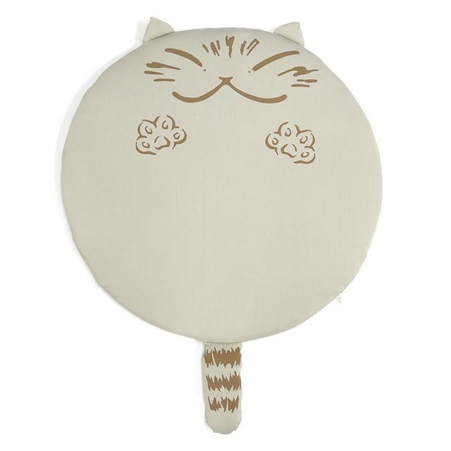 クール猫クッション ベージュ | わちふぃーるどオンラインショップ