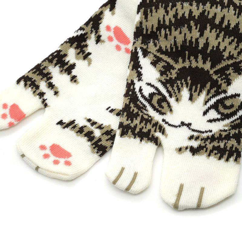 足袋ソックス 猫のしっぽ・黒＃3 | わちふぃーるどオンラインショップ