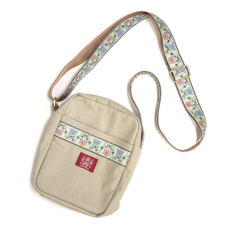 花と猫チロリアンポシェット BR | わちふぃーるどオンラインショップ