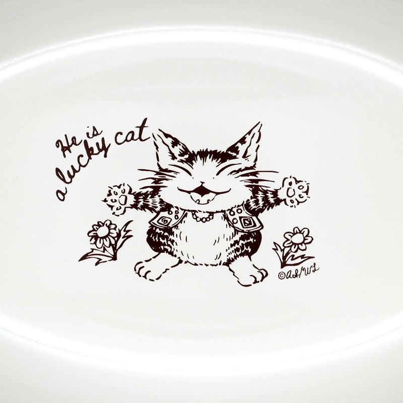 すくいやすいプレート うんのいいねこ | わちふぃーるどオンラインショップ