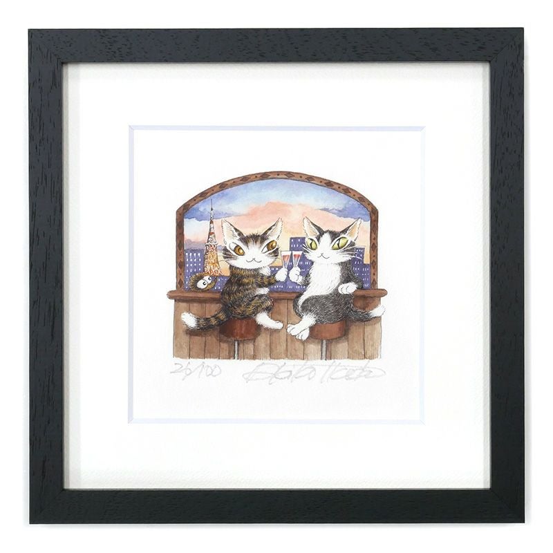 H*u様 わちふぃーるど　ダヤン　ミニミニ銅版画　【ひとりぼっち】 版画 | わちふぃーるどオンラインショップ