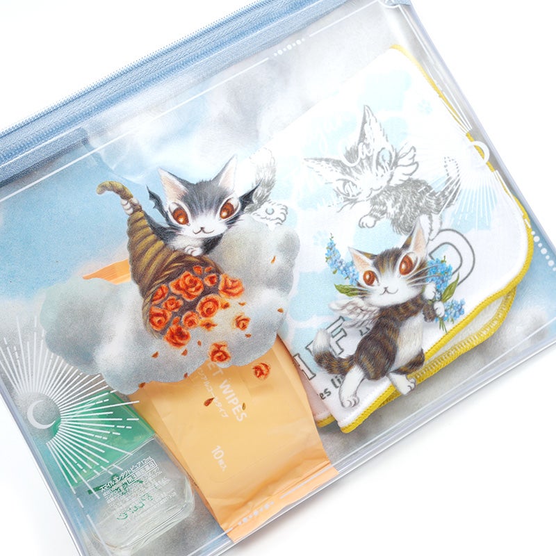 PVCフラットポーチ A-BABY・花 | わちふぃーるどオンラインショップ